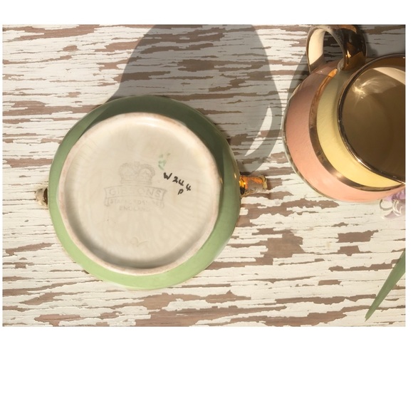 Vintage Mid Century Sugar Bowl & Creamer Set - Picture 4 of 7